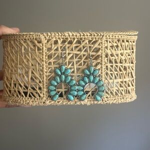 Boho Earrings/Turquoise Teardrop